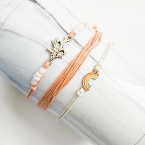 NEW 3-Pack Adjustable Friendship Bracelets